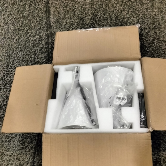 Wall Sconces Set of Two Black - White Cone Shades - Picture 2 of 4